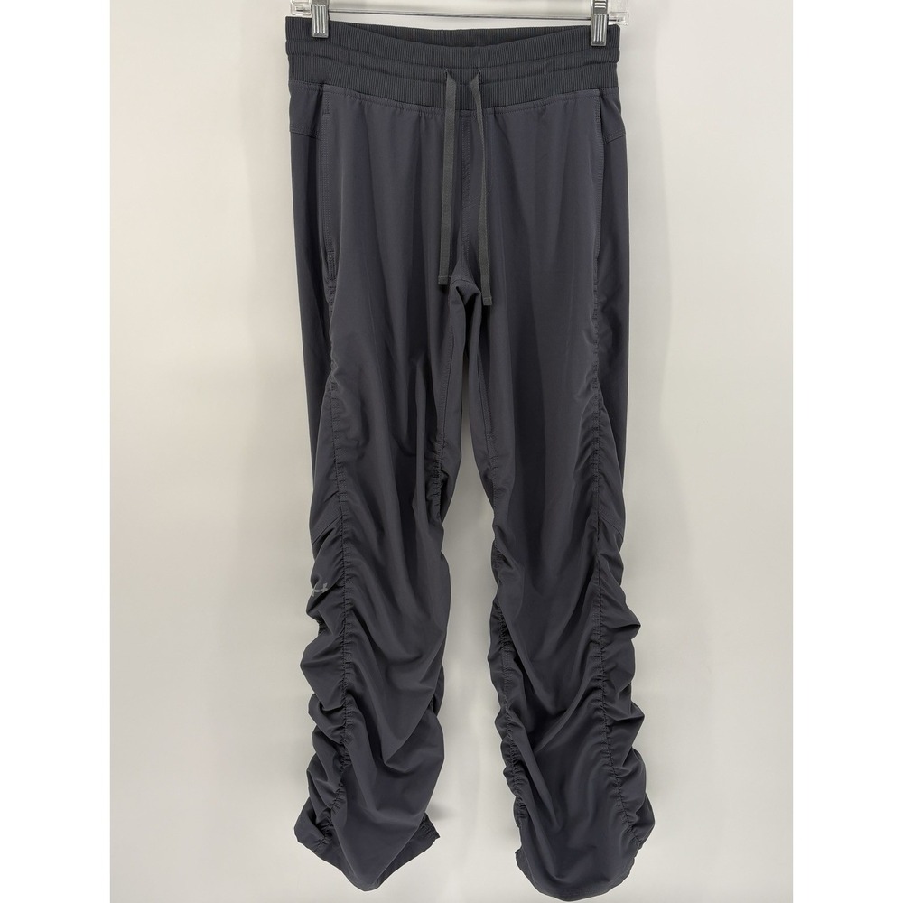 Under‎ Armour Storm Women Small Petite Ruched Tech Pants Gray Water Resistant